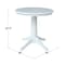 International Concepts Round 30 in Round Top Pedestal Table, 28.9 inH, White, 30 in W, 30 in L, 29.9 in H, Wood, White K08-30RT-27B - alternate 3